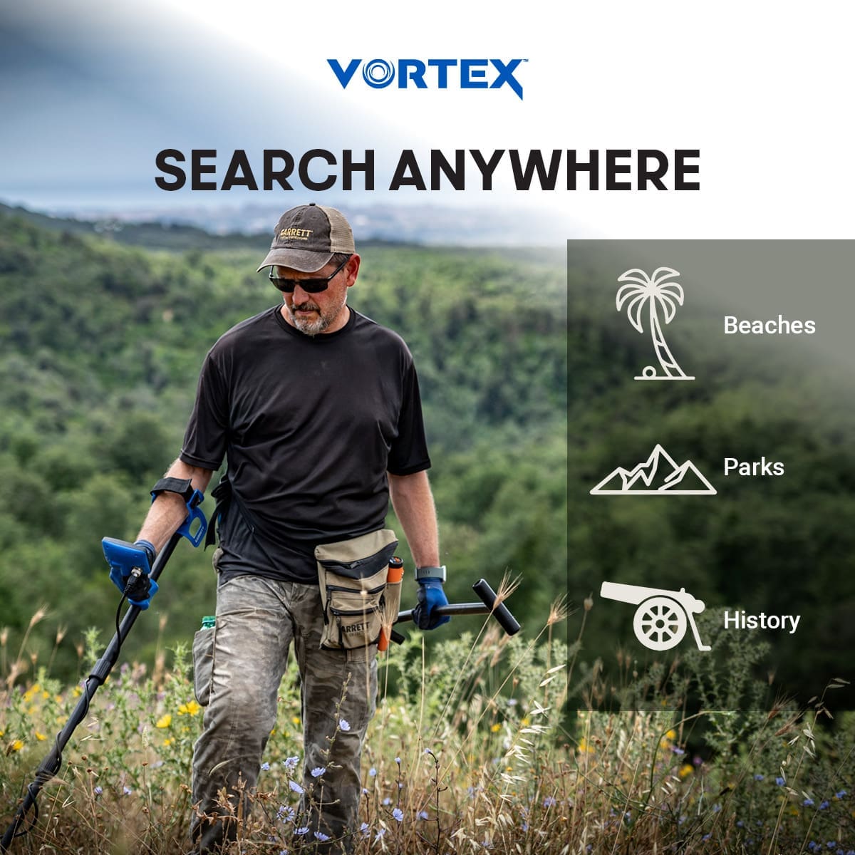 Ordu Garrett Vortex VX5 Dedektör - Vortex ekran düzeni, hedef ID okumayı sade tutarak yeni kullanıcıyı hızlandırır.