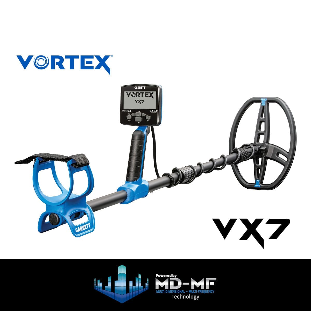 Ordu Garrett Vortex VX7 Dedektör - Katlanabilir gövde, taşıma ve araç içinde saklama tarafında Vortex ailesinin pratik avantajıdır.